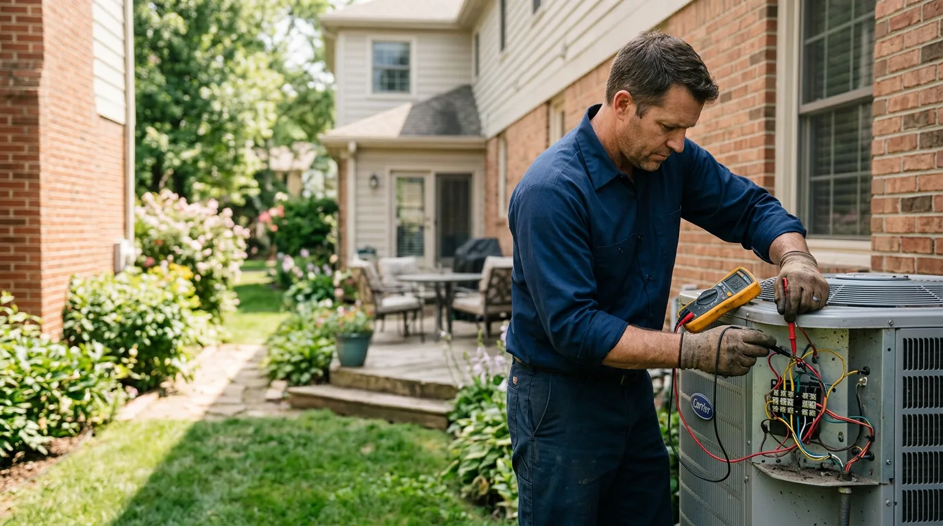 HVAC technician working near Johnson City, TX